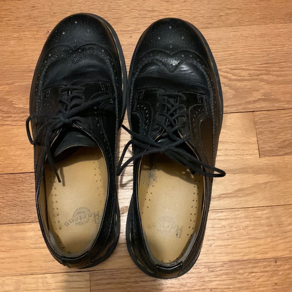 Dr Martens lace up wingtip shoes